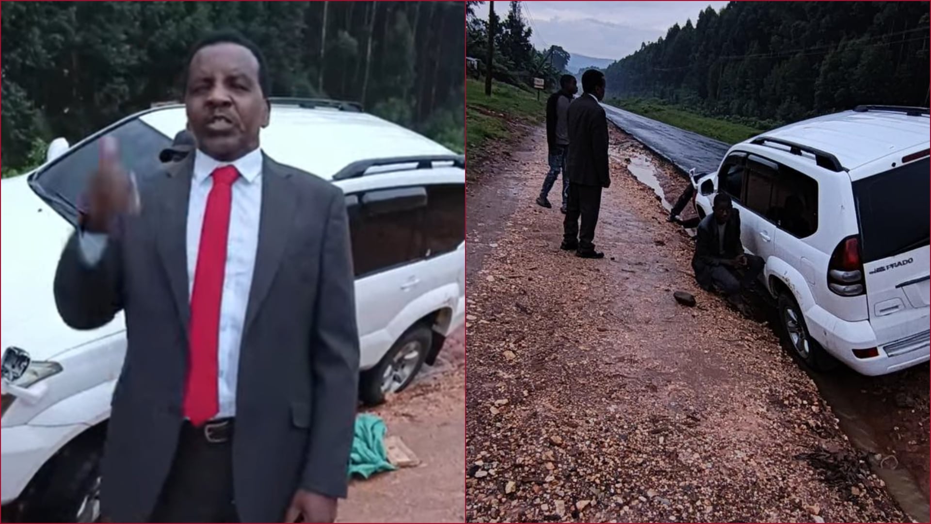 Reuben Kigame recounted cheating death on a highway.